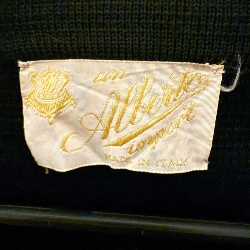 🌹 Alberto Imports Vintage Italian Embroidered Beaded Sweater | Made in Italy - Picture 9 of 10